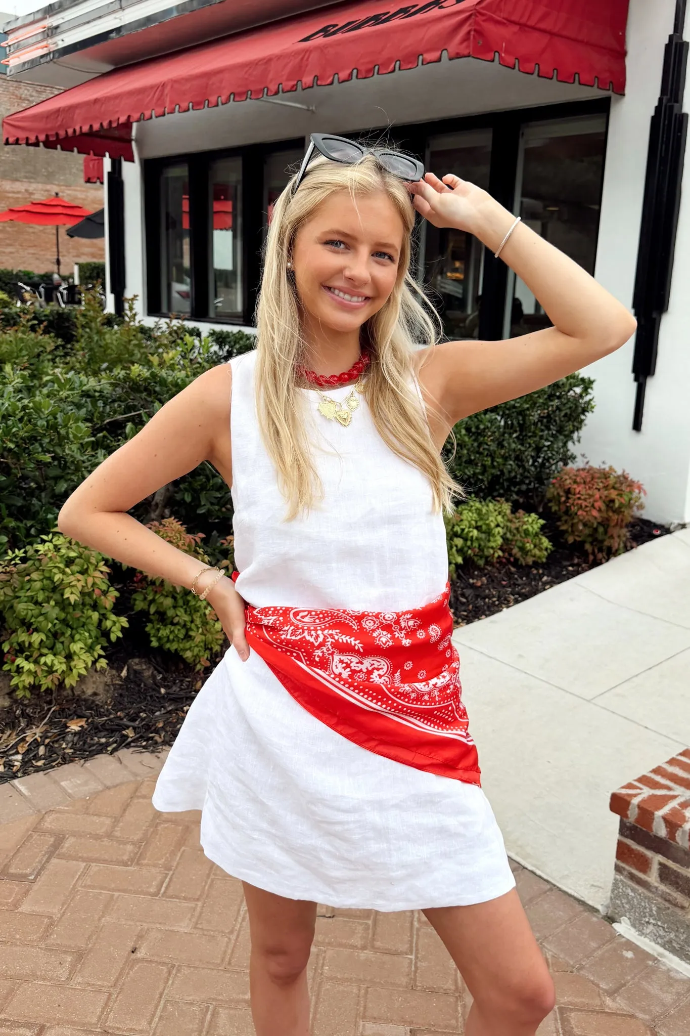 Lake Day Essential Dress - White sold by The Impeccable Pig product image thumbnail 4