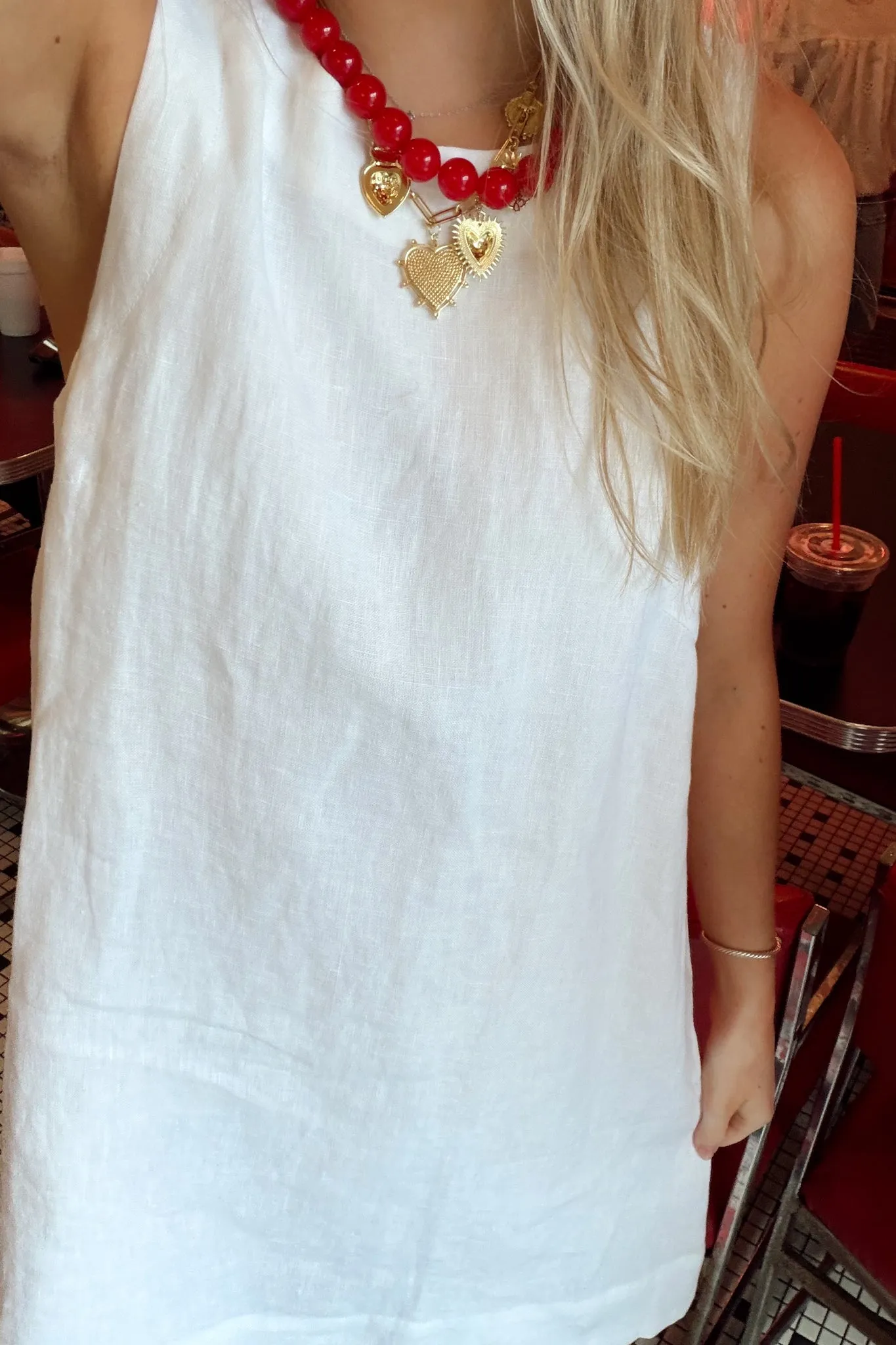 Lake Day Essential Dress - White sold by The Impeccable Pig product image thumbnail 3