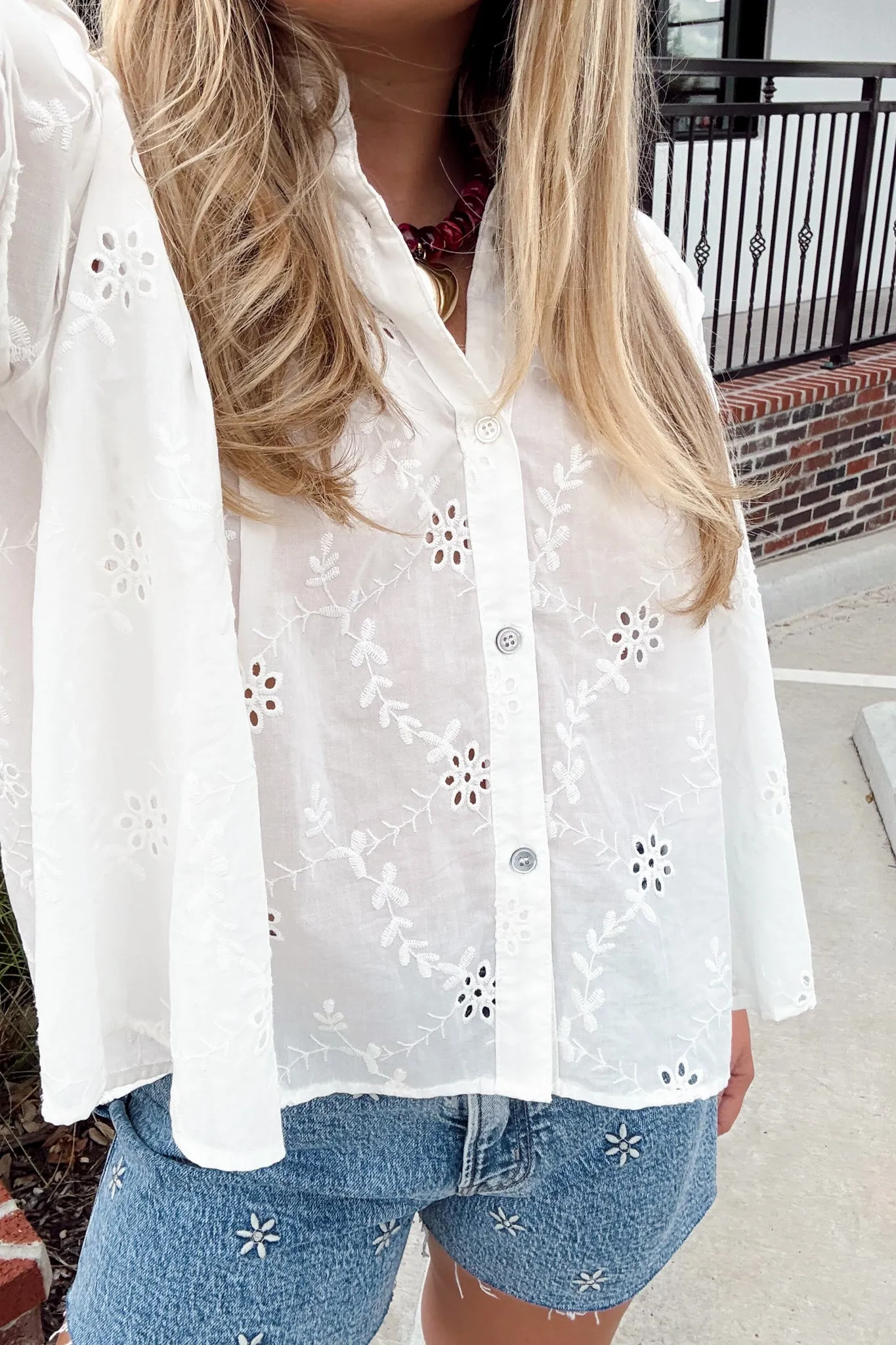 Tea Garden Top - White sold by The Impeccable Pig product image thumbnail 4