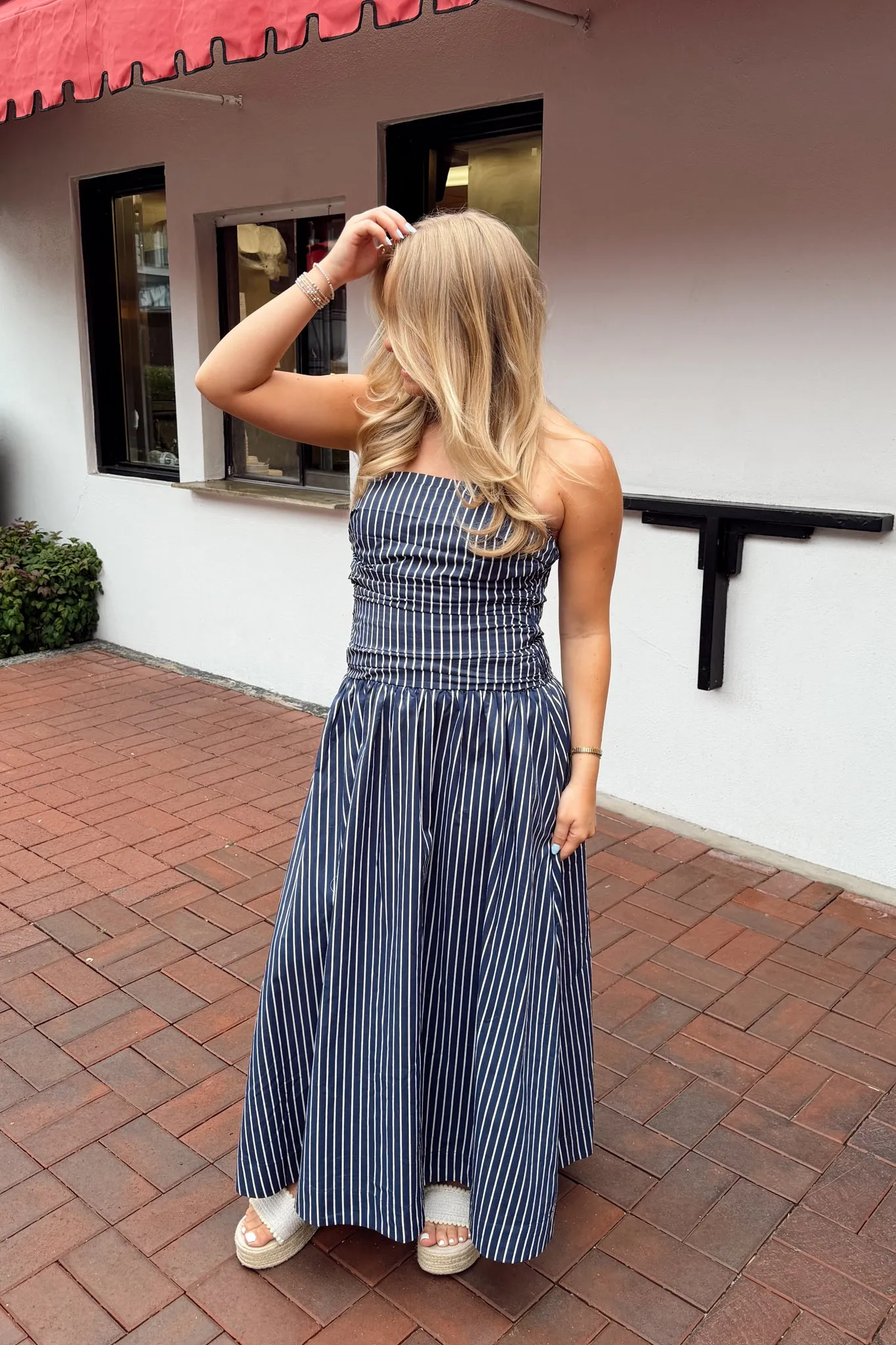 Maritime Muse Midi Dress - Navy sold by The Impeccable Pig product image thumbnail 2