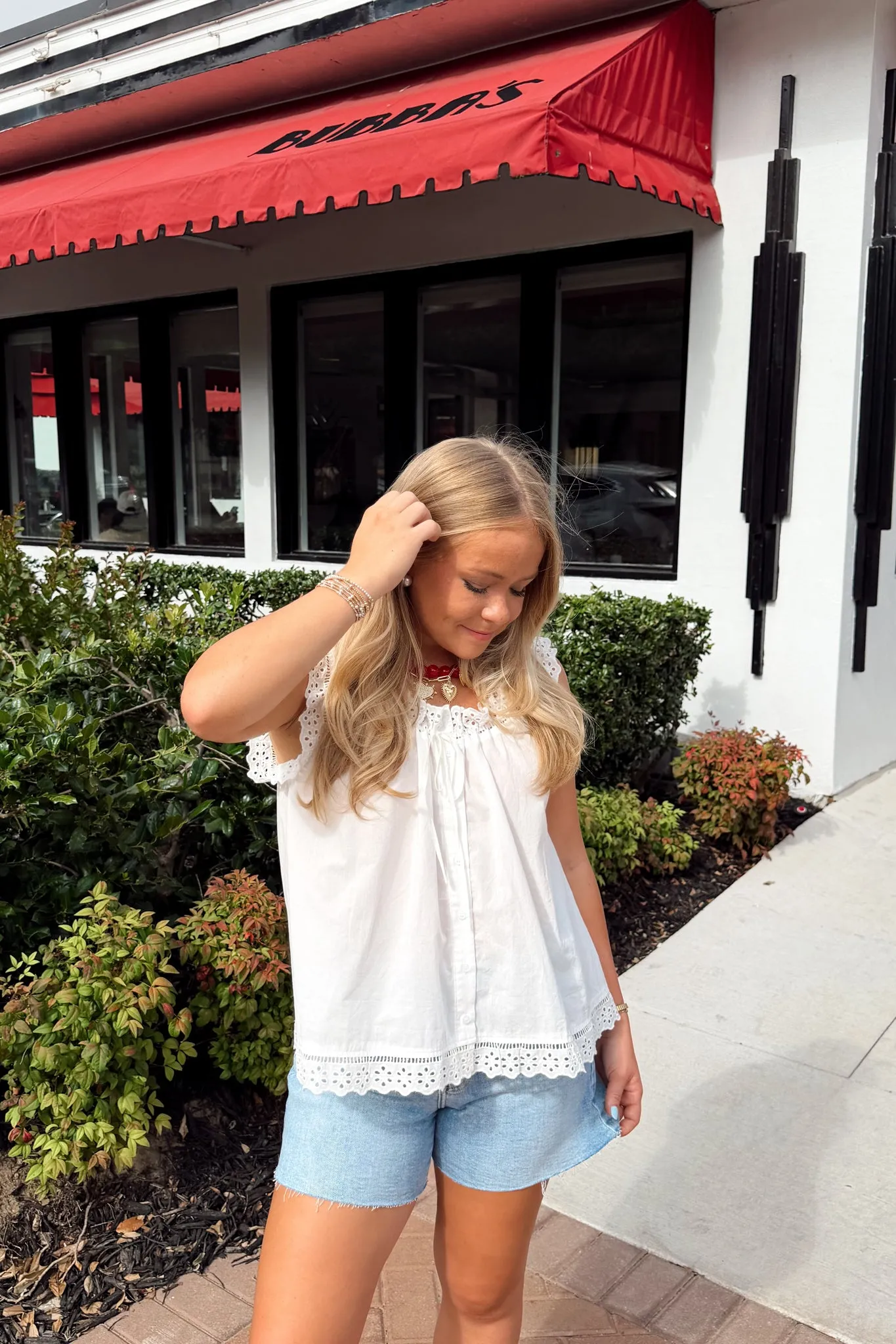 Heirloom Lace Top - White sold by The Impeccable Pig product image thumbnail 4