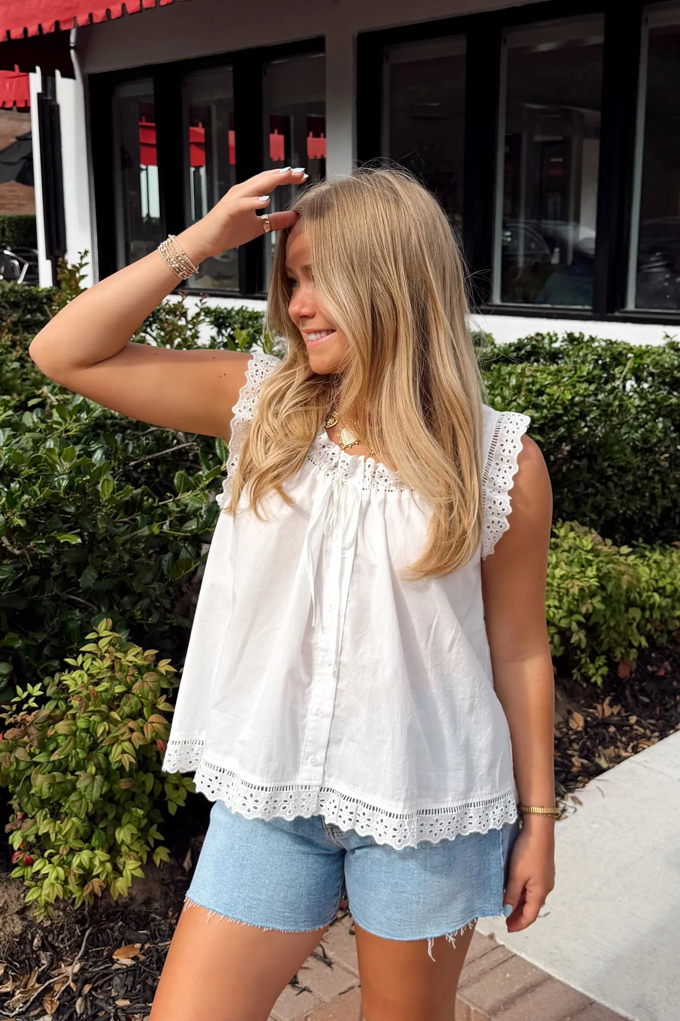 Heirloom Lace Top - White sold by The Impeccable Pig product image thumbnail 2