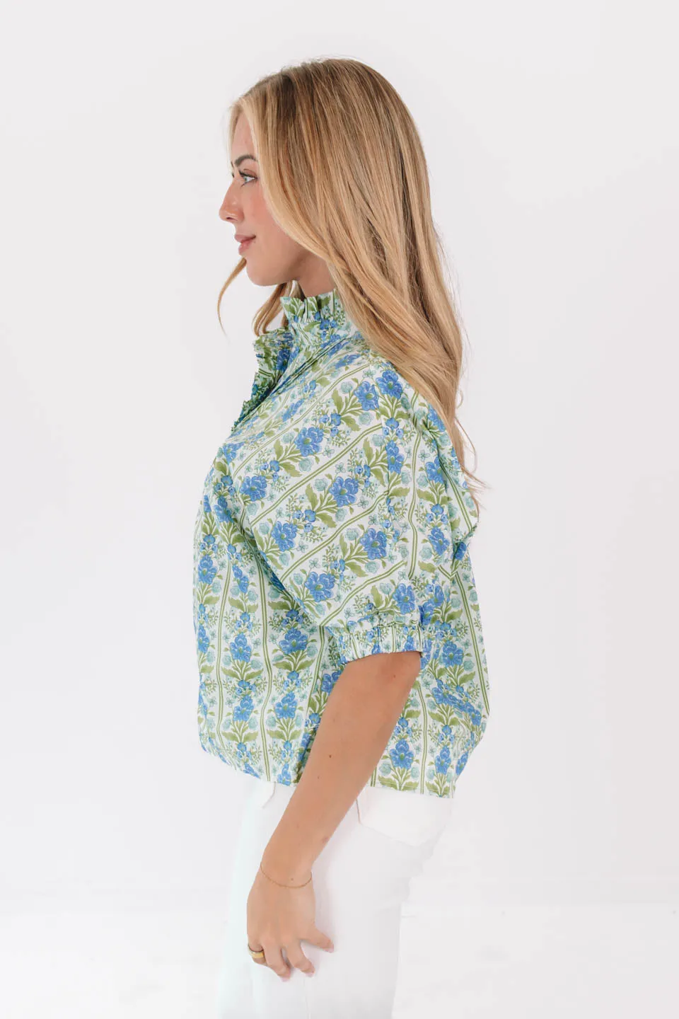 Green Thumb Top - Blue/Green sold by The Impeccable Pig product image thumbnail 5