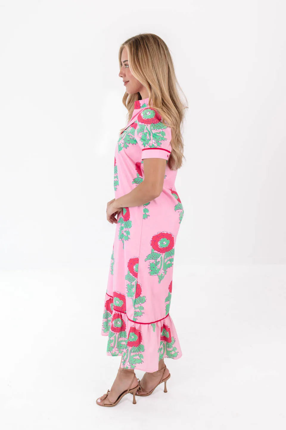 Sunflower Dreaming Midi Dress - Pink sold by The Impeccable Pig product image thumbnail 5