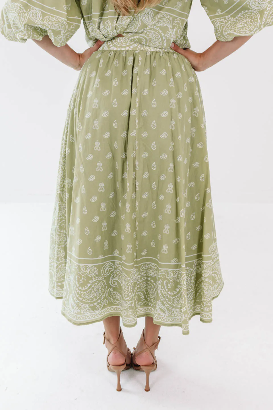 Easy Living Midi Skirt - Sage sold by The Impeccable Pig product image thumbnail 4
