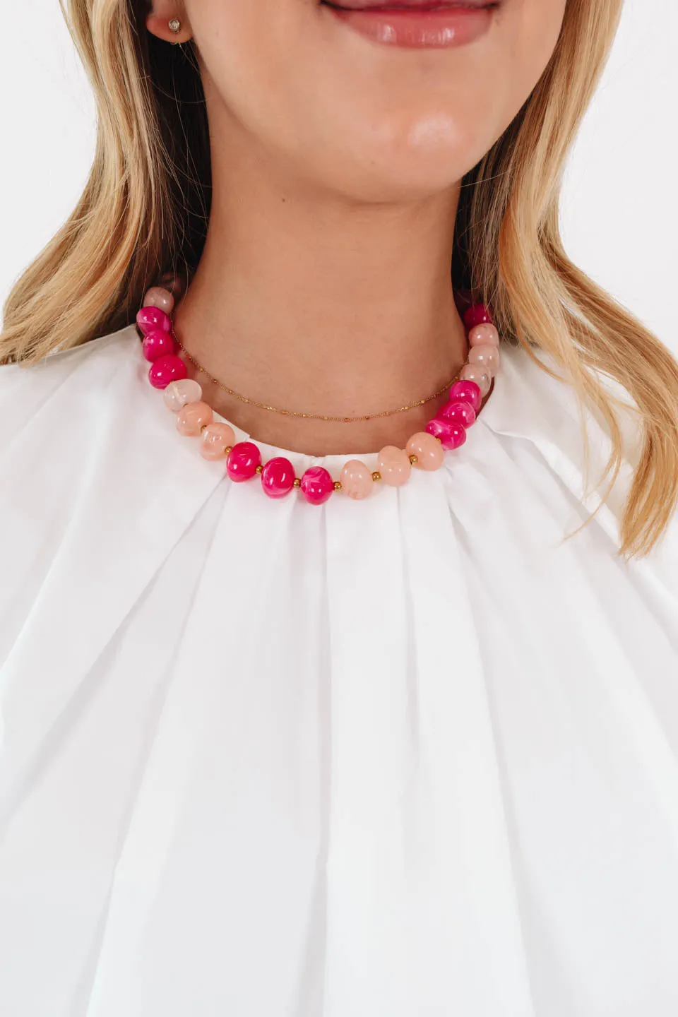 Good Vibes Necklace - Pink sold by The Impeccable Pig product image thumbnail 2
