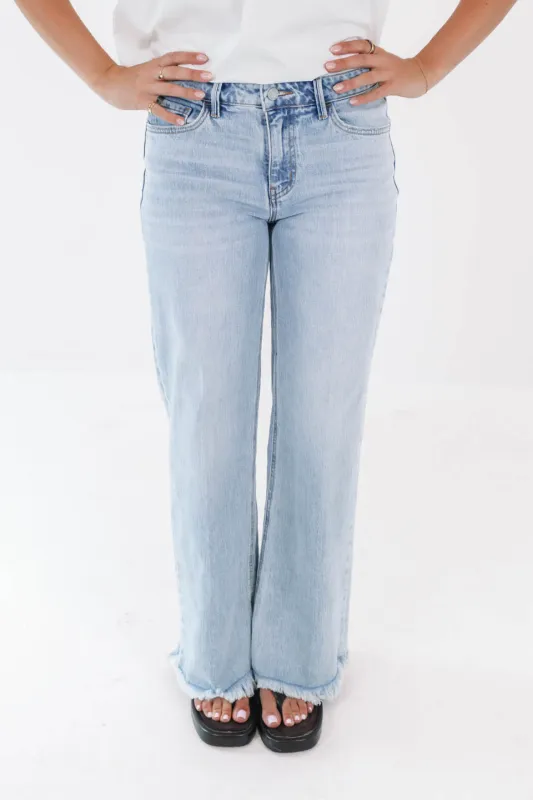 West Coast Wide Leg Jeans - Light Wash made by Vervet