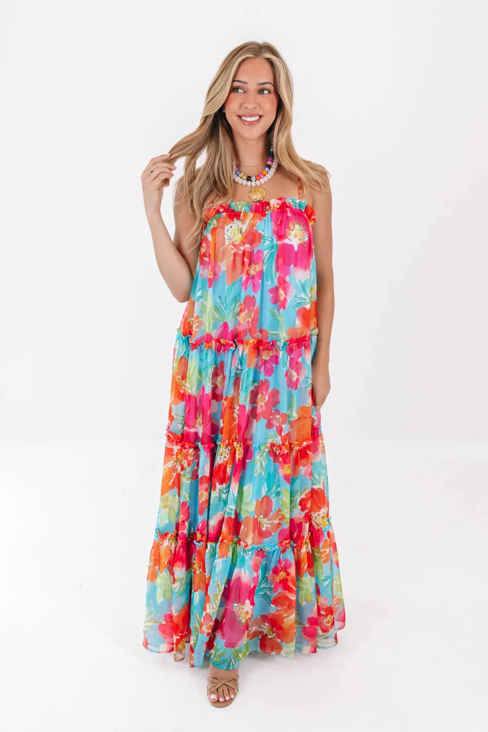 Cabana Crush Maxi Dress - Multi sold by The Impeccable Pig product image thumbnail 3