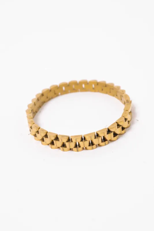 Serious Business Bracelet - Gold made by The Impeccable Pig