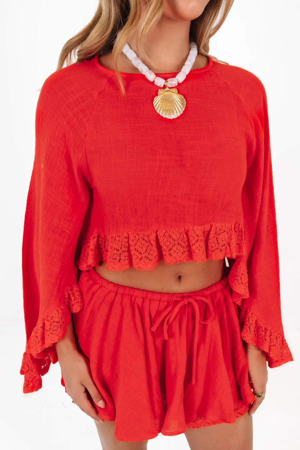Saltwater Sunset Top - Coral sold by The Impeccable Pig product image thumbnail 5