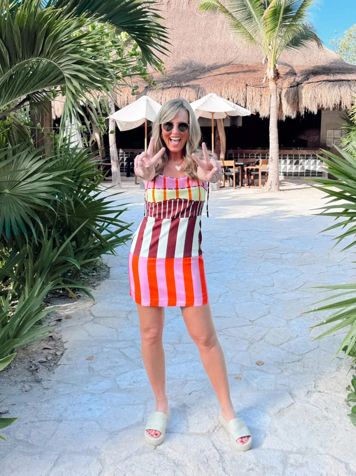 Happy Hour Hues Dress - Coral sold by The Impeccable Pig
