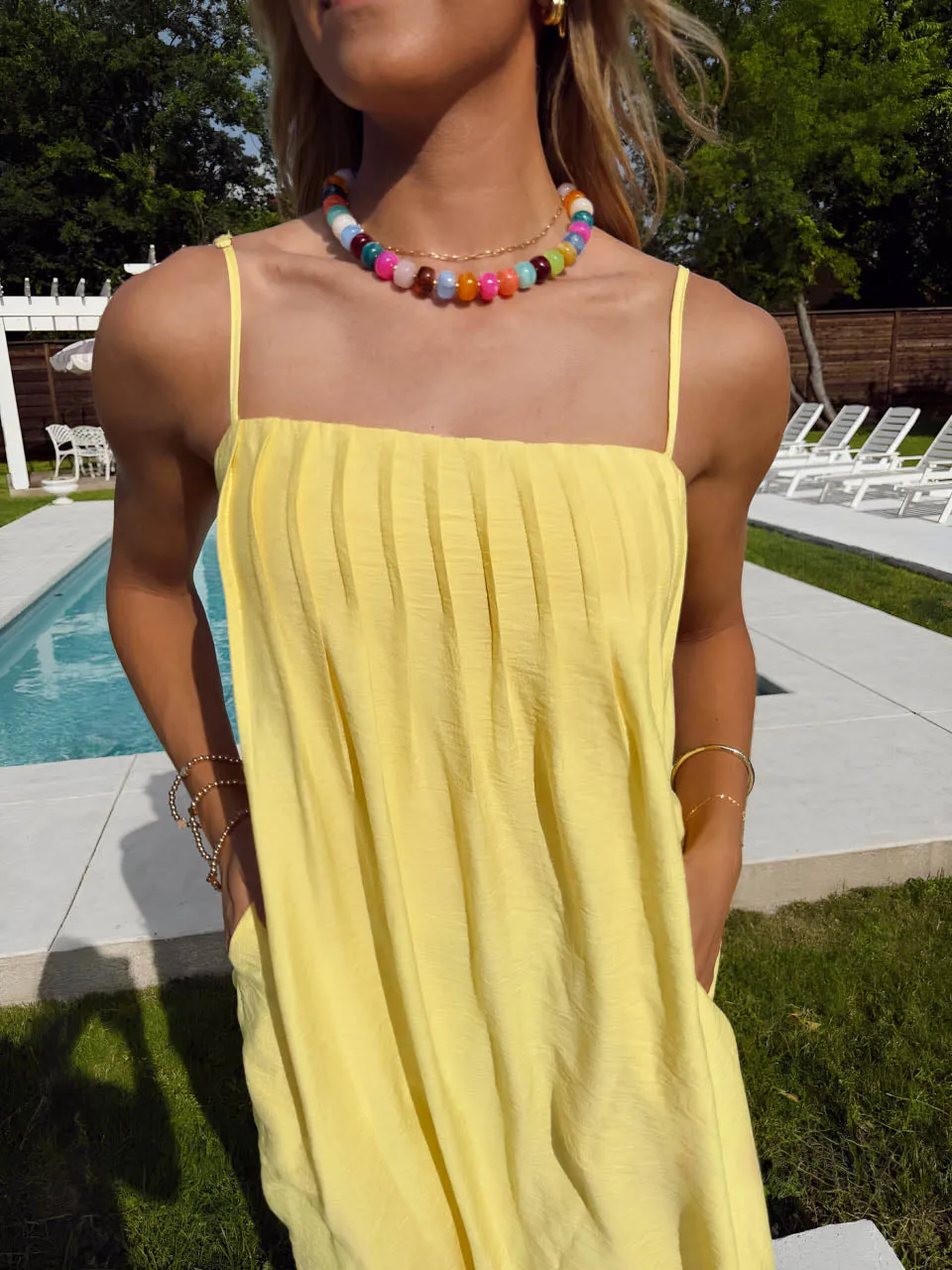 Riviera Rays Midi Dress - Yellow sold by The Impeccable Pig product image thumbnail 2