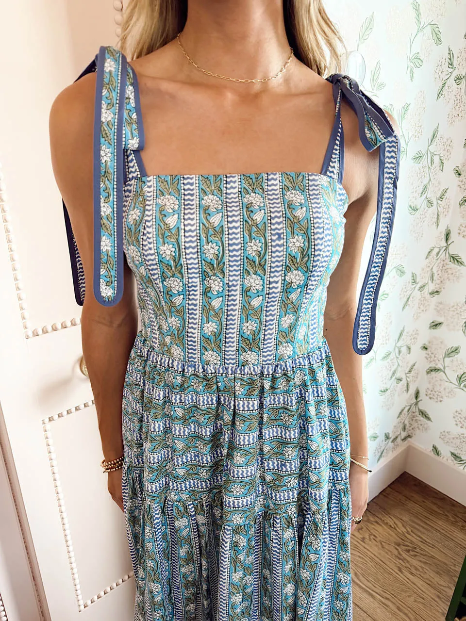 Indigo Escape Midi Dress - Blue/Green sold by The Impeccable Pig product image thumbnail 2