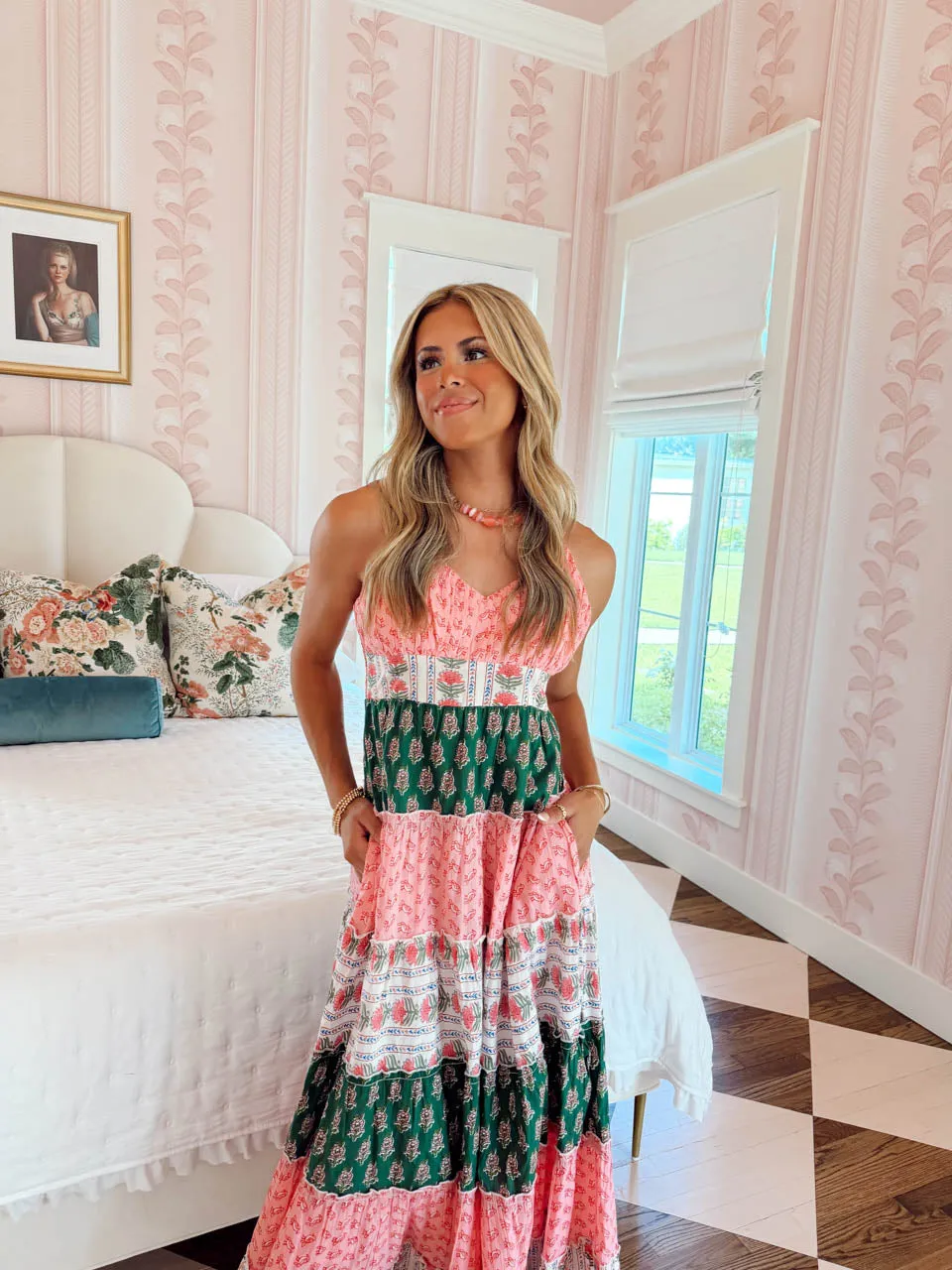 Free Spirit Maxi Dress - Pink Multi sold by The Impeccable Pig product image thumbnail 3