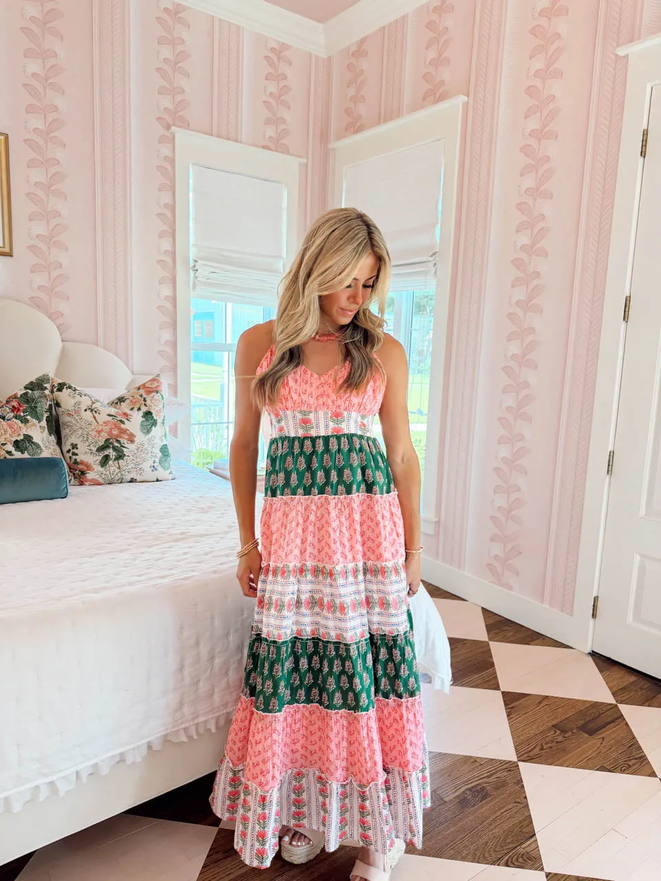 Free Spirit Maxi Dress - Pink Multi sold by The Impeccable Pig product image thumbnail 2