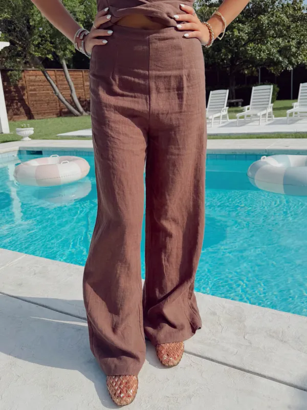 Chocolate Chic Pants - Brown made by Olivaceous