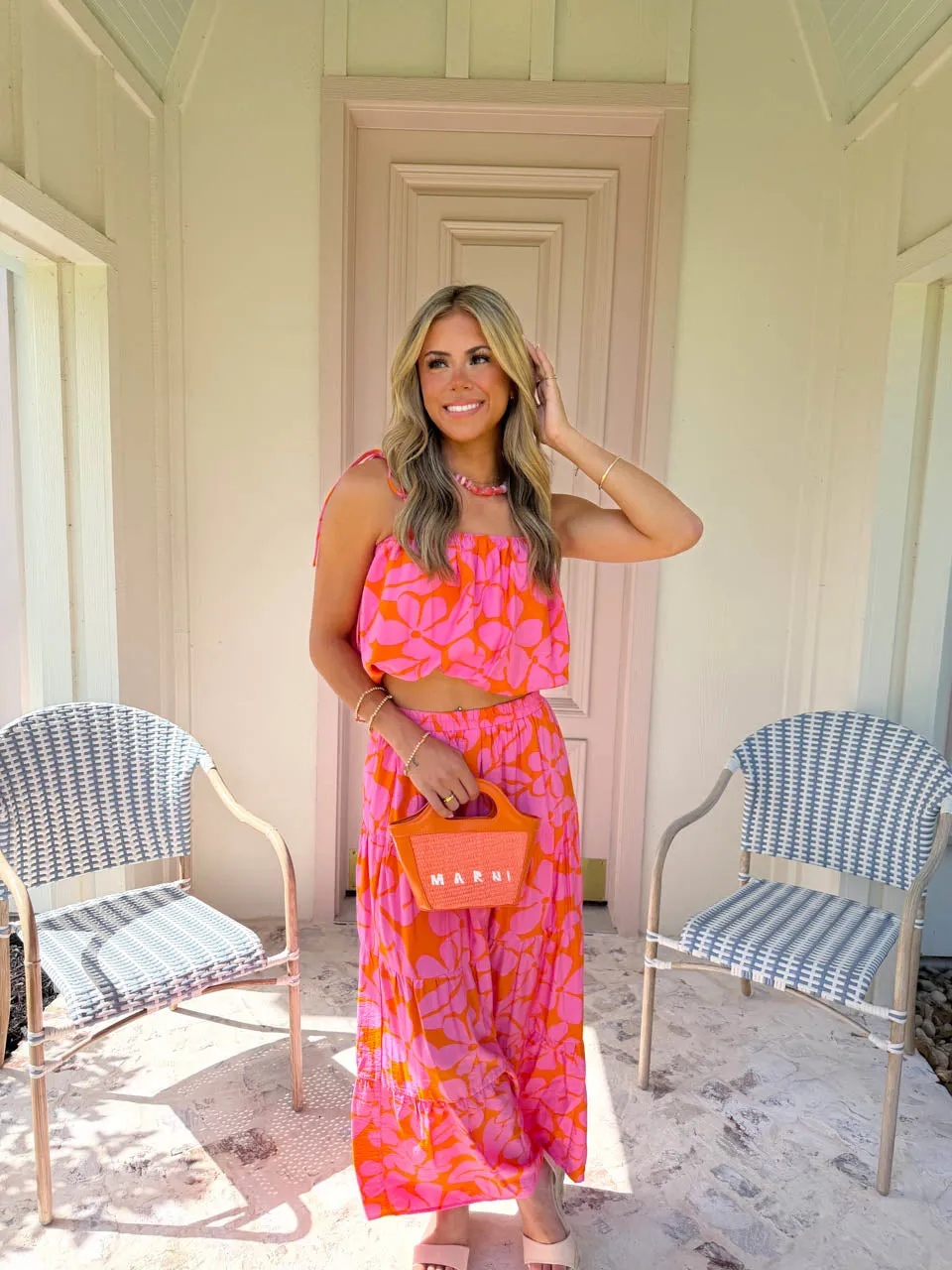 Tropical Punch Top - Pink/Orange sold by The Impeccable Pig product image thumbnail 4