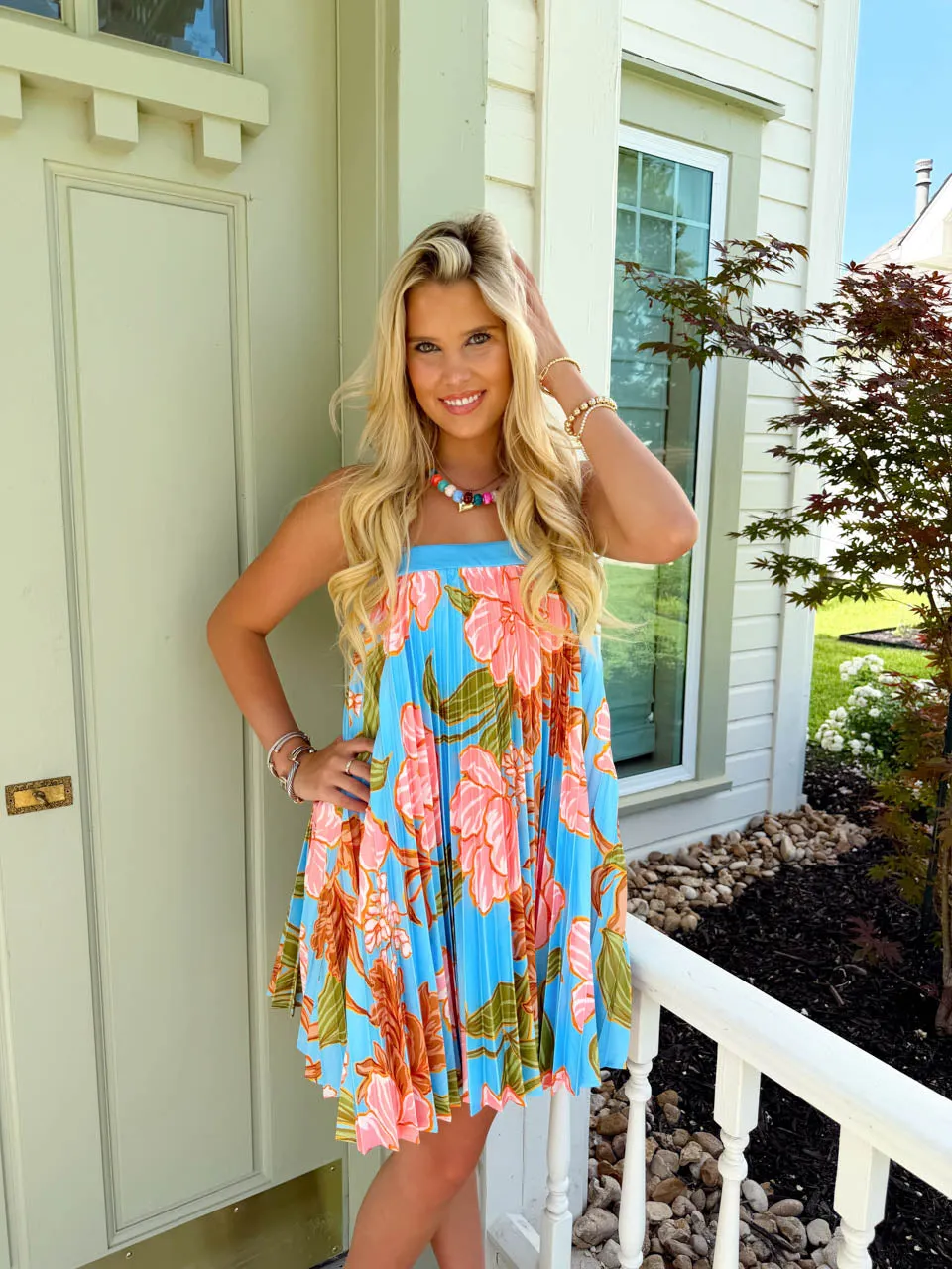 Endless Vacay Dress - Blue sold by The Impeccable Pig