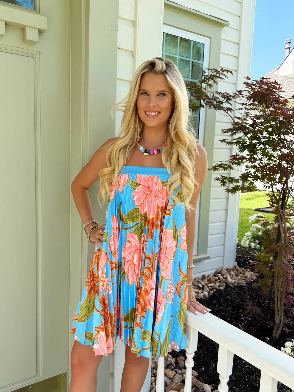 Endless Vacay Dress - Blue sold by The Impeccable Pig product image thumbnail 4