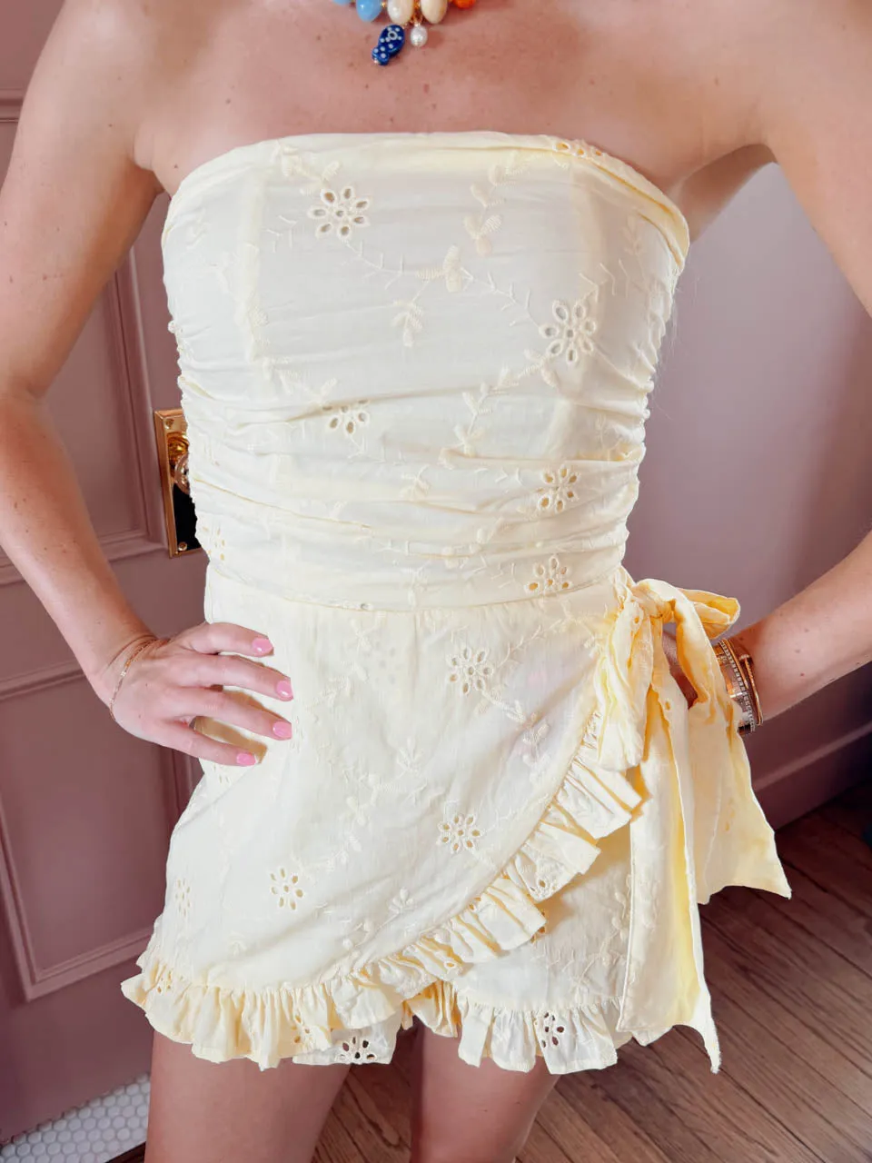 Sweet Lemonade Romper - Yellow sold by The Impeccable Pig product image thumbnail 3