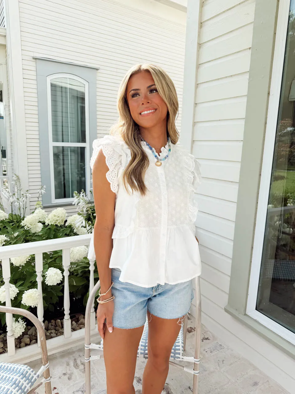 Soft Spoken Top - White sold by The Impeccable Pig