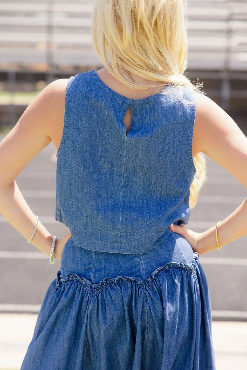 Saturday Soul Top - Denim sold by The Impeccable Pig product image thumbnail 3