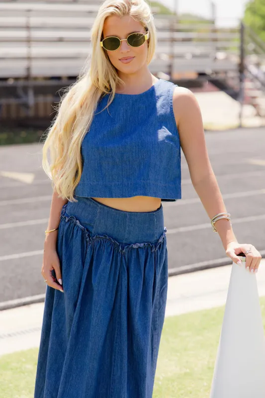 Saturday Soul Top - Denim made by MABLE