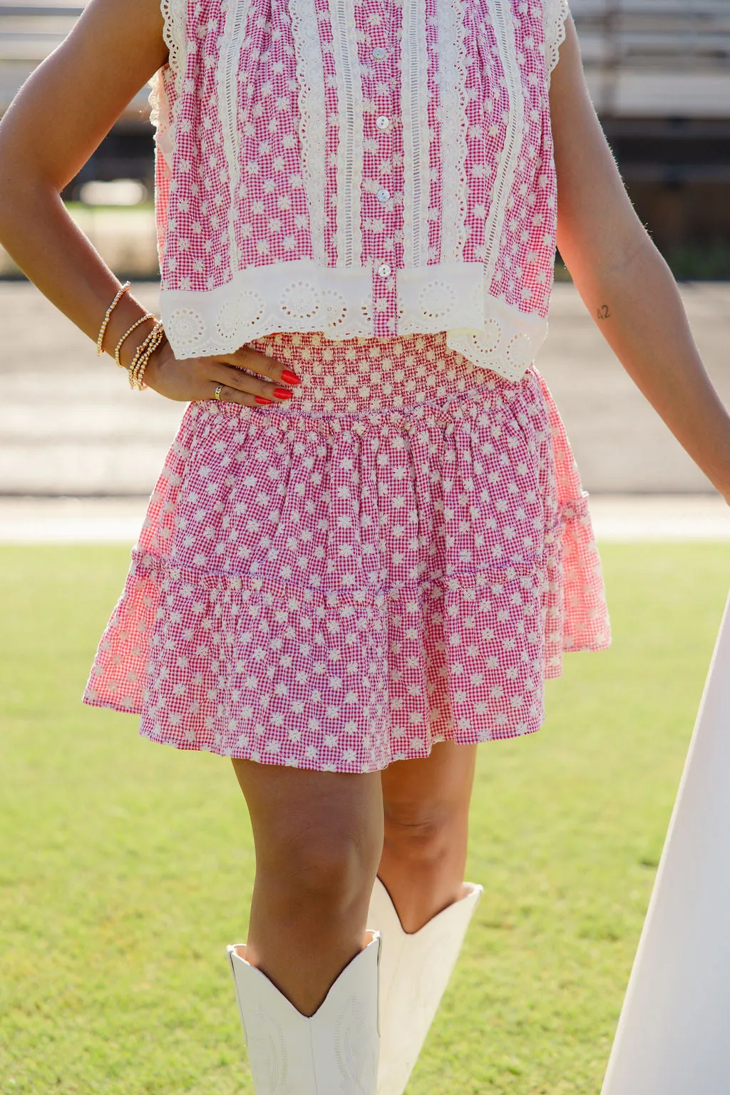 The Marna Lace Skort - Red sold by The Impeccable Pig product image thumbnail 2
