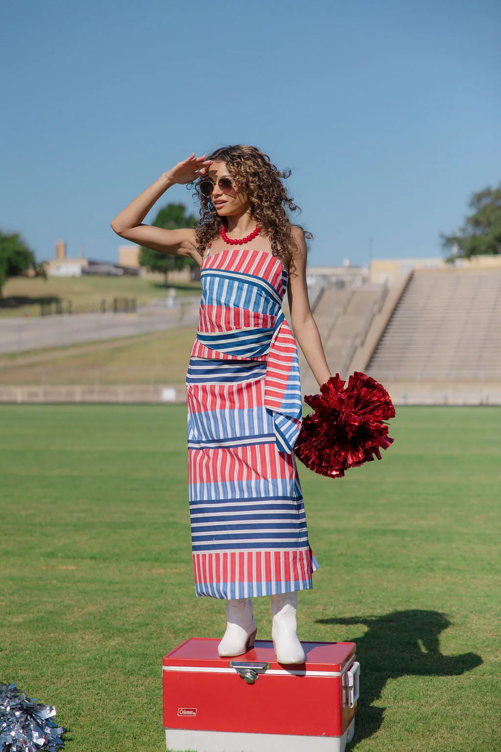 Tailgate Trends Top - Red/Blue sold by The Impeccable Pig product image thumbnail 2