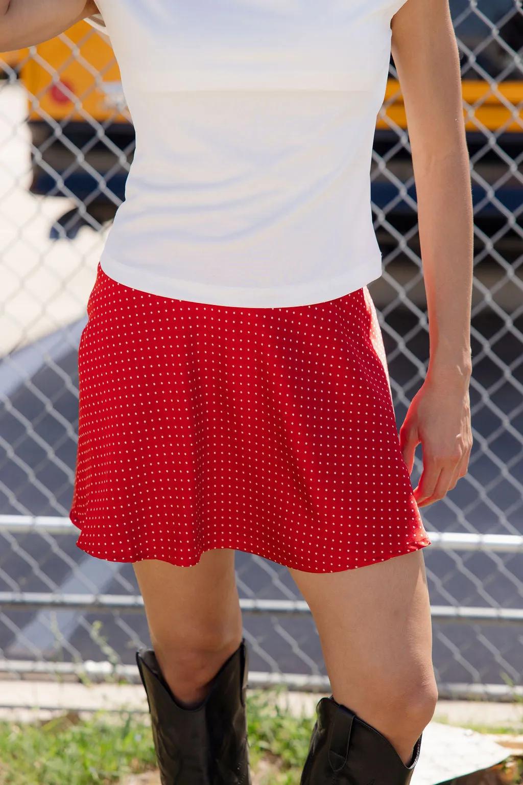 Retro Romance Skirt - Red sold by The Impeccable Pig product image thumbnail 5