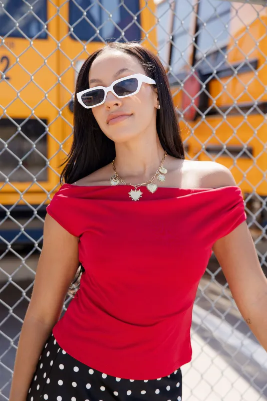 After Party Top - Red made by Olivaceous