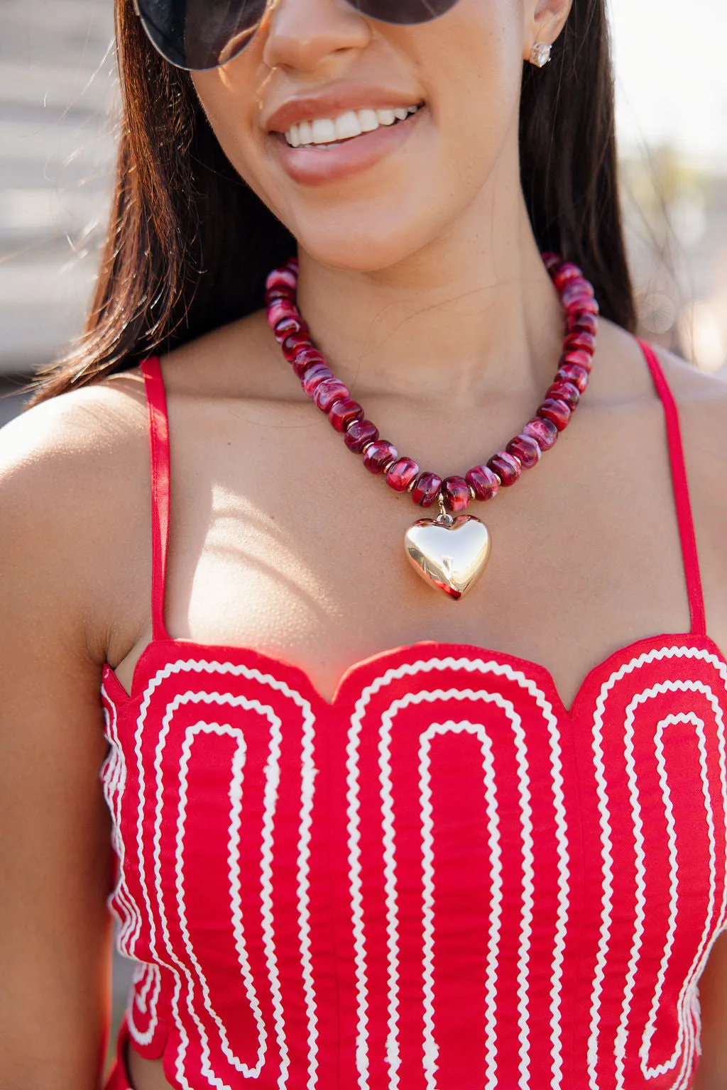 First String Crop Top - Red sold by The Impeccable Pig product image thumbnail 3