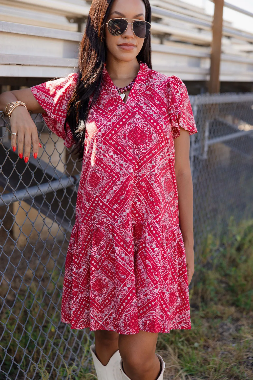 Ready To Rally Dress - Red sold by The Impeccable Pig product image thumbnail 2