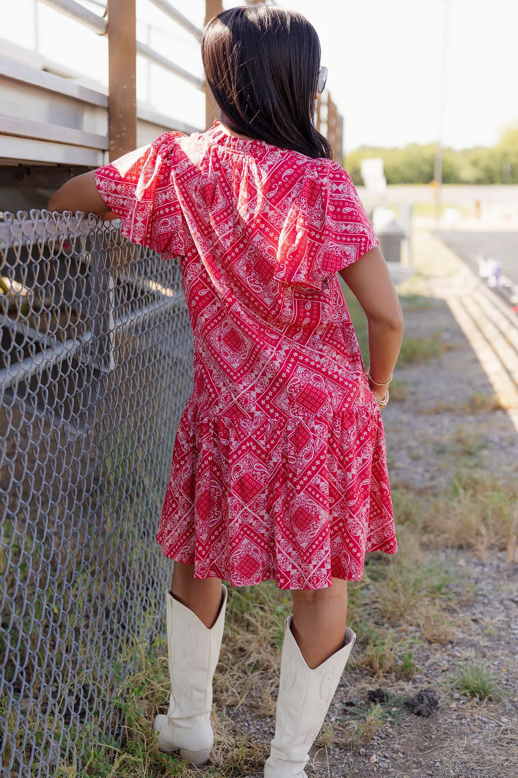 Ready To Rally Dress - Red sold by The Impeccable Pig product image thumbnail 4