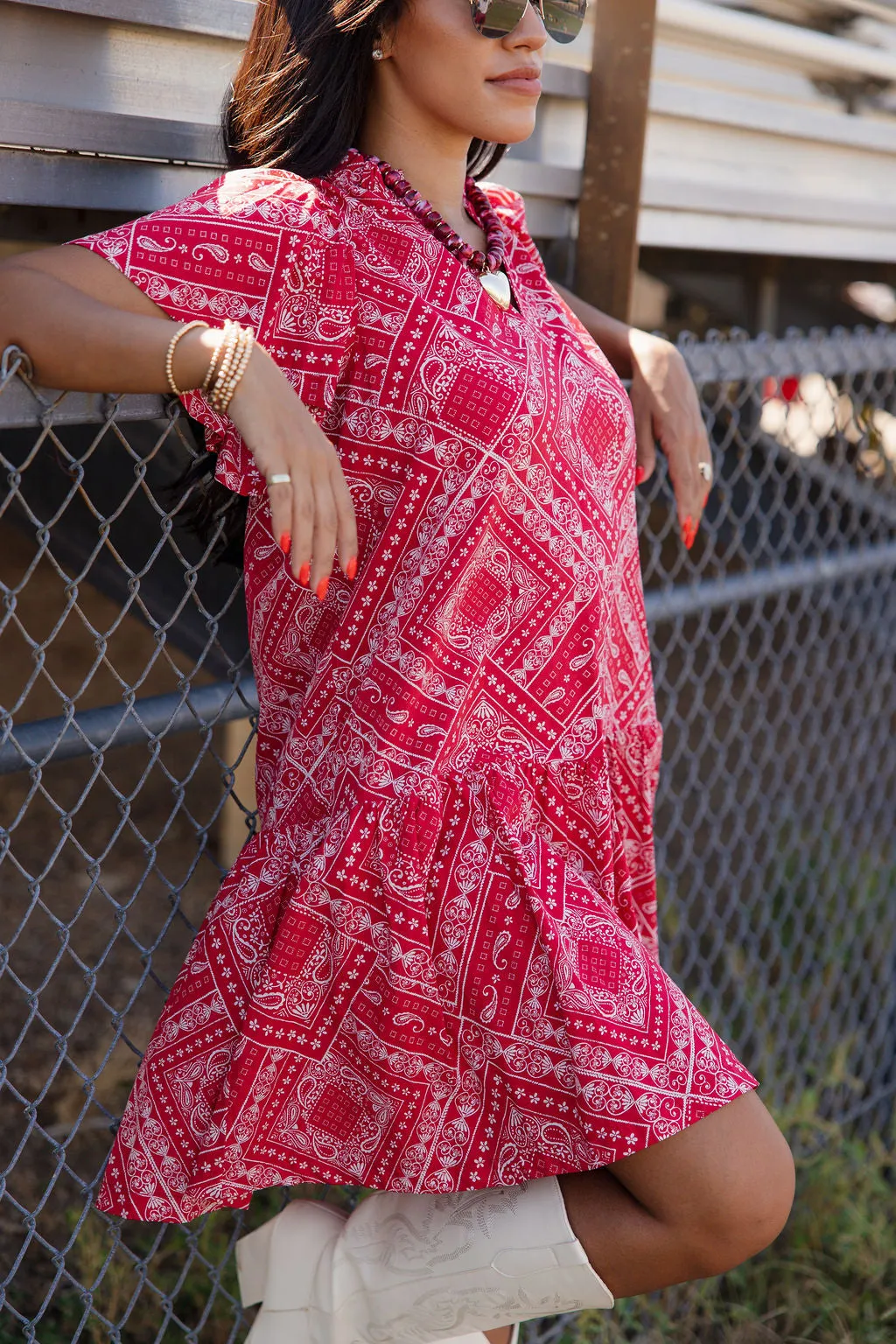 Ready To Rally Dress - Red sold by The Impeccable Pig product image thumbnail 3
