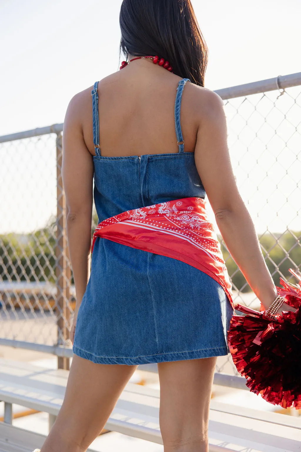 Eyes On You Dress - Denim sold by The Impeccable Pig product image thumbnail 5