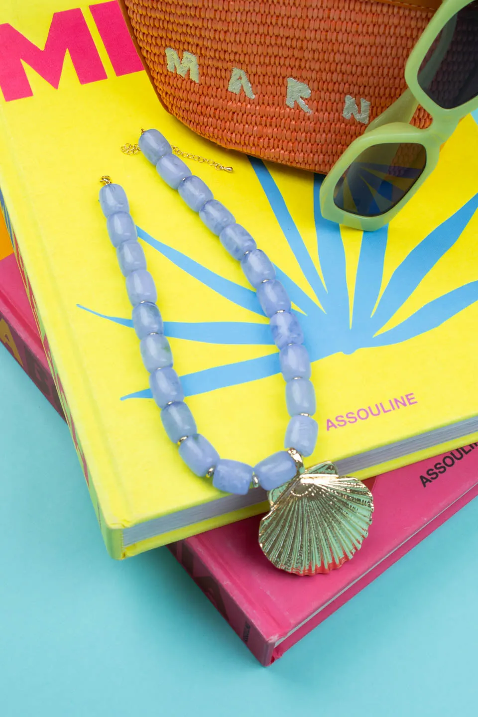 By The Seashore Necklace - Blue sold by The Impeccable Pig product image thumbnail 4