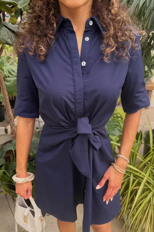 Park Avenue Dress - Navy made by Pinch