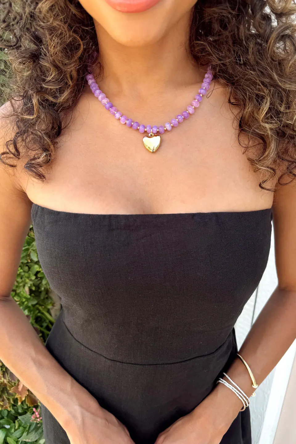 Love Struck Necklace - Lavender sold by The Impeccable Pig product image thumbnail 2