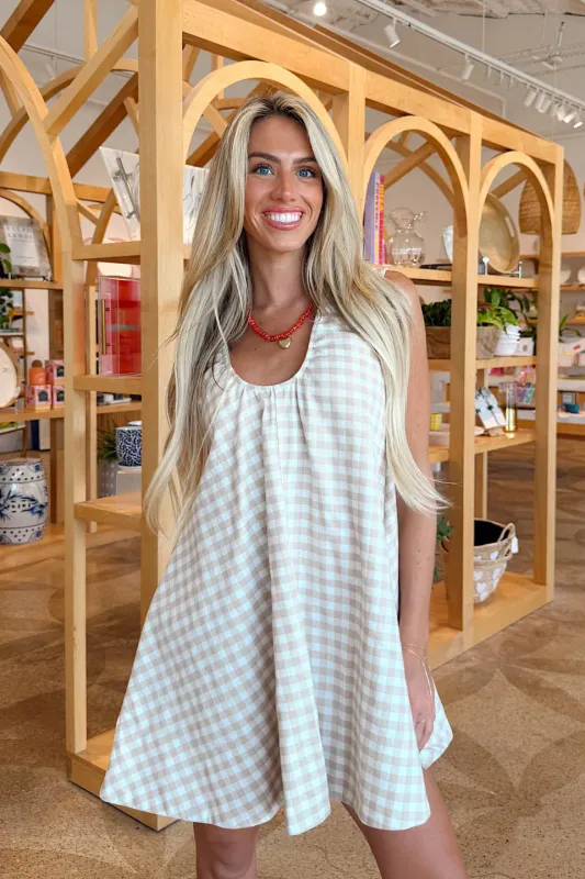 Oatmilk Latte Dress - Beige made by Olivaceous