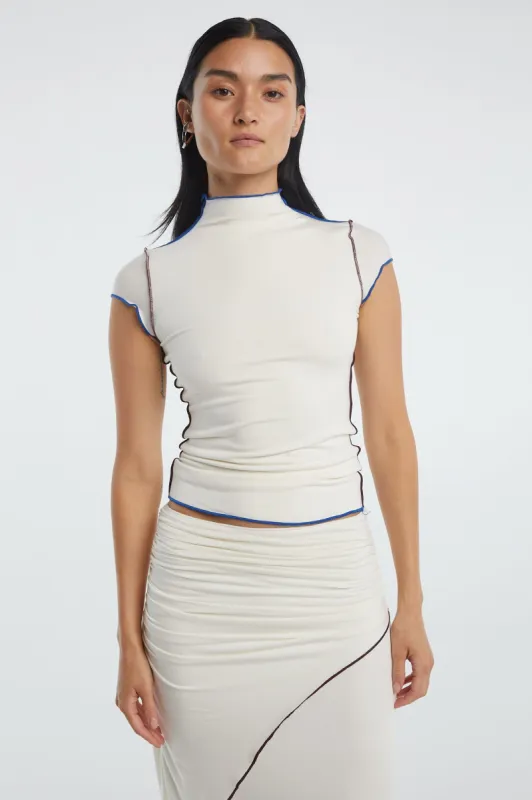 REESE MOCK NECK TOP sold by The Line by K