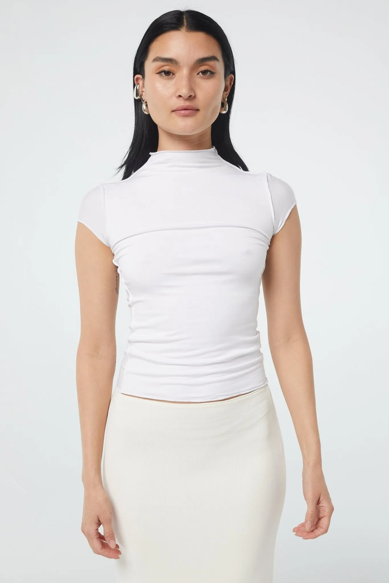 REESE MOCK NECK TOP sold by The Line by K