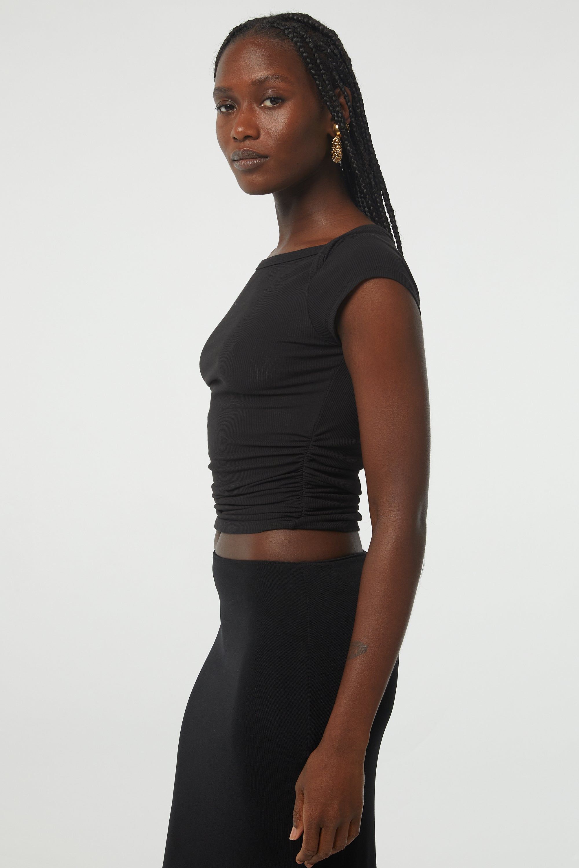 BECKS SHORT SLEEVE TOP sold by The Line by K product image thumbnail 3