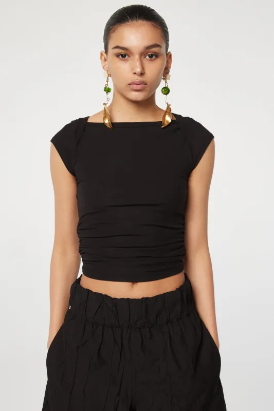 BECKS SHORT SLEEVE TOP sold by The Line by K