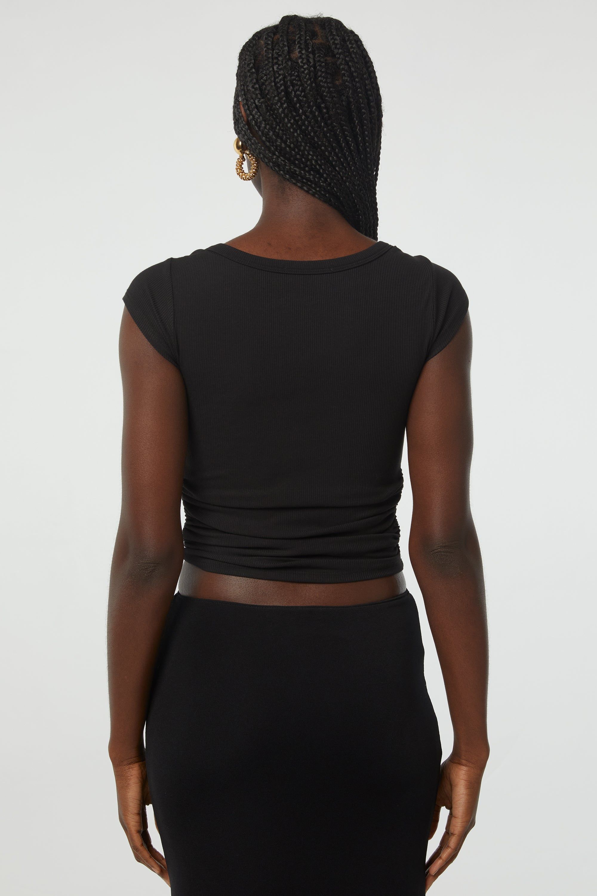 BECKS SHORT SLEEVE TOP sold by The Line by K product image thumbnail 2