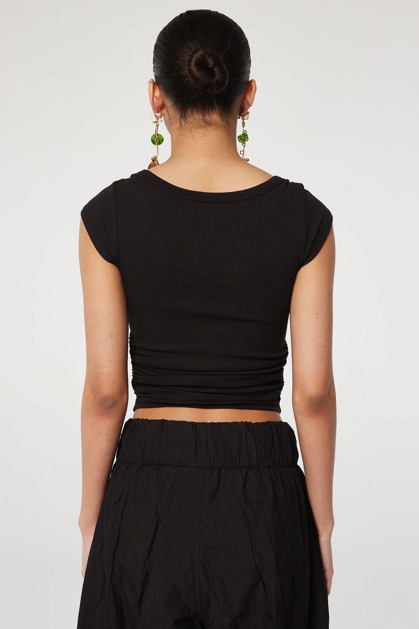 BECKS SHORT SLEEVE TOP sold by The Line by K product image thumbnail 4