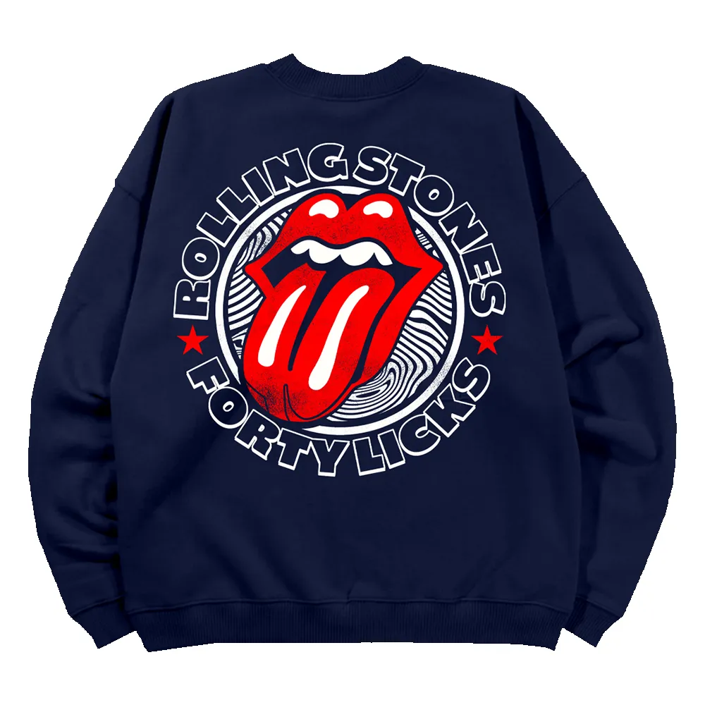 Forty Licks Crewneck sold by the Rolling Stones