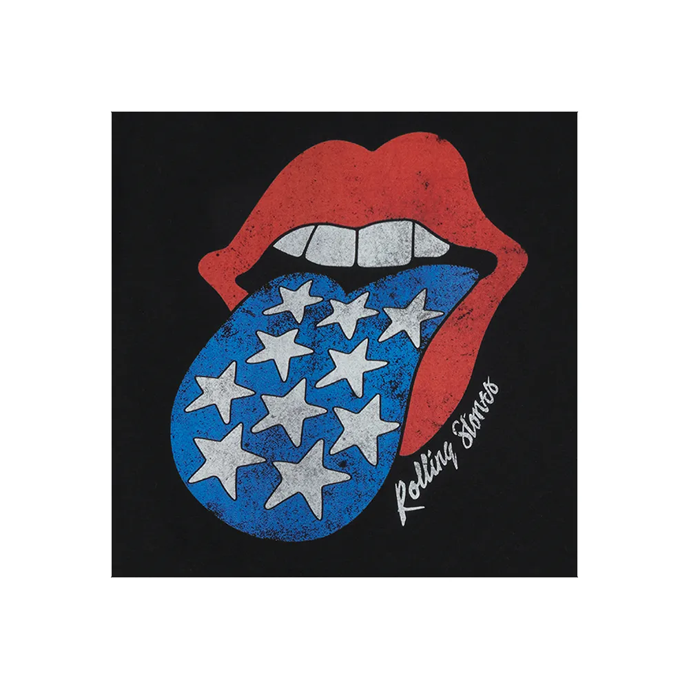 Americana Tongue Unisex Black T-Shirt sold by the Rolling Stones product image thumbnail 2