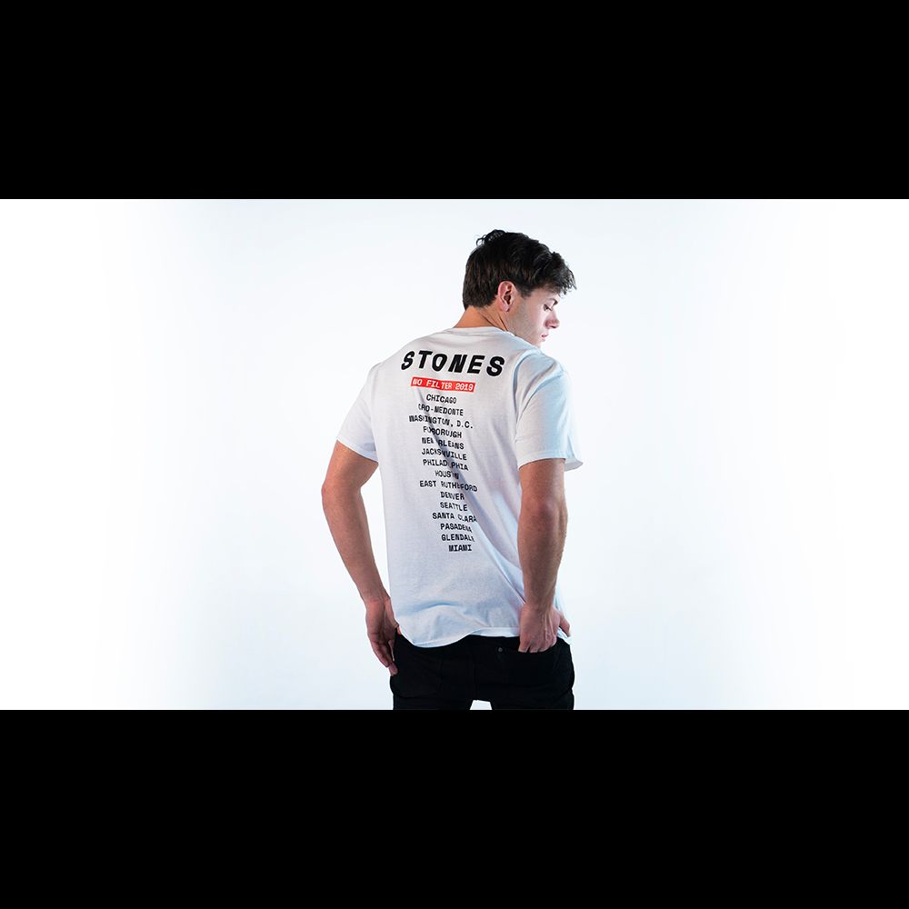 2019 No Filter White T-Shirt sold by the Rolling Stones product image thumbnail 5