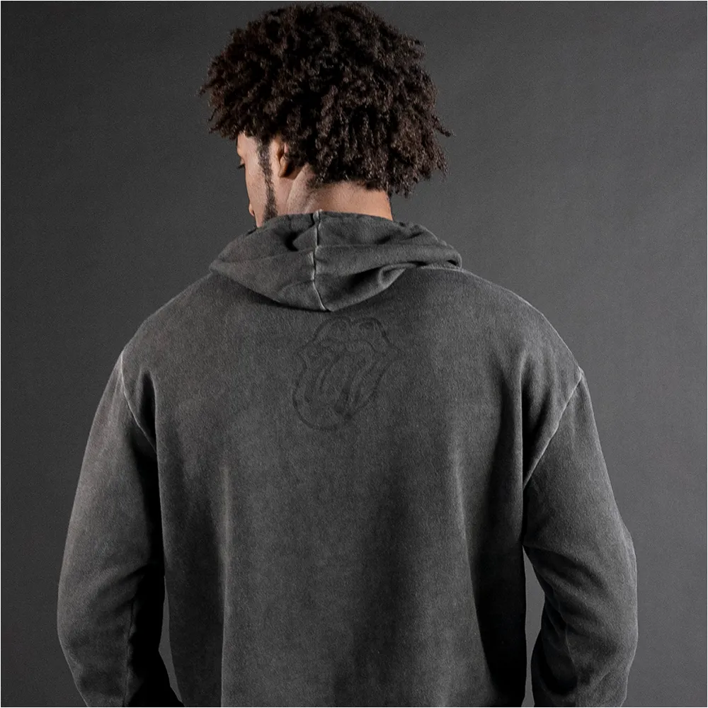 Black on Black Vintage Logo Hoodie sold by the Rolling Stones product image thumbnail 3